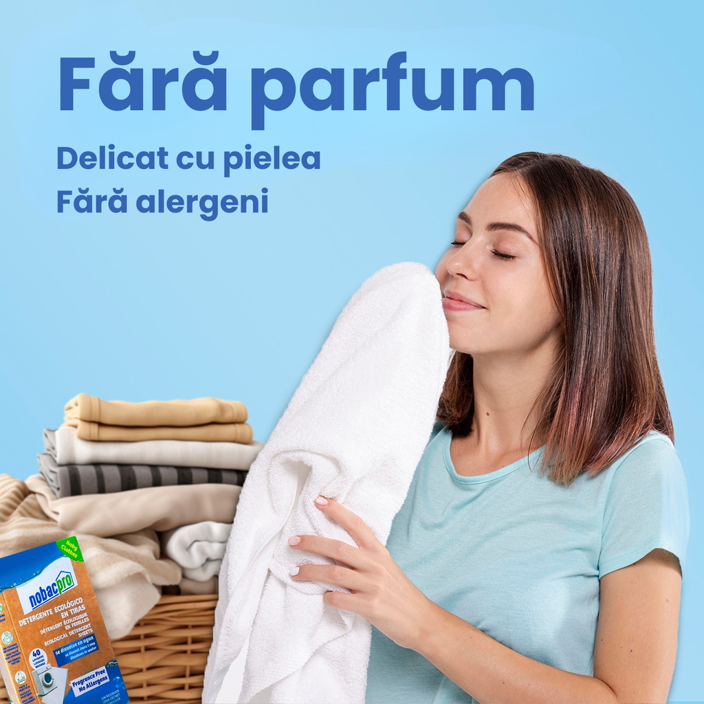 Detergent ecologic NOBACPRO - foite de detergent - 40 spaleri